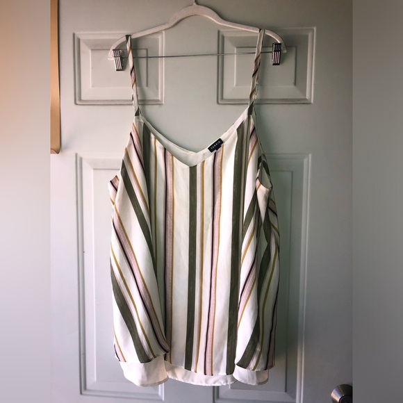 Torrid striped chiffon tank size 3 - Picture 1 of 3